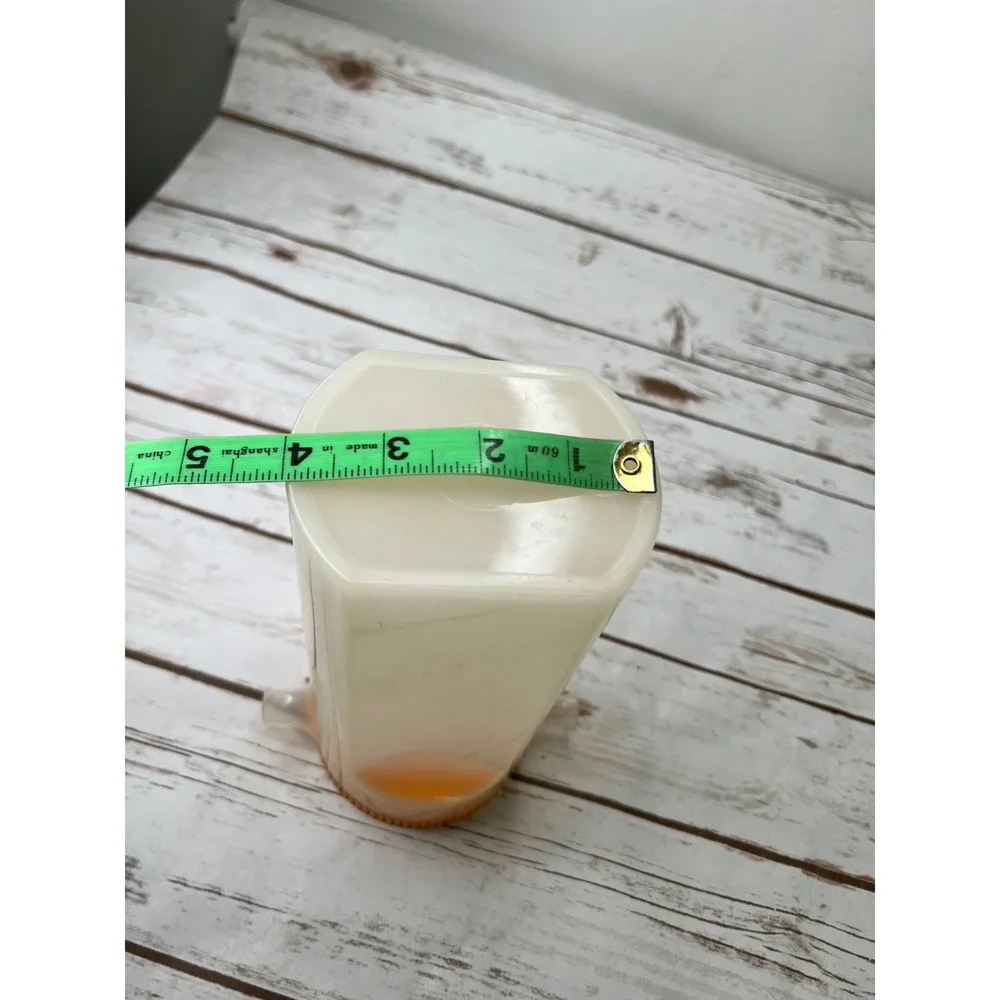 Graloc Juice Pitcher Clear Orange Vintage 32 oz Made In Holland 32oz
